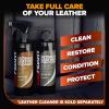 imageCarfidant Leather Cleaner ampamp Conditioner Kit  Car Seat Couch Sofa Shoes Bags Furniture  Restores ampamp Protects  Includes Cleaning Pad ampamp Microfiber Towel  pH Balanced Leather CareLeather Conditioner