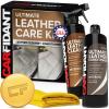 imageCarfidant Leather Cleaner ampamp Conditioner Kit  Car Seat Couch Sofa Shoes Bags Furniture  Restores ampamp Protects  Includes Cleaning Pad ampamp Microfiber Towel  pH Balanced Leather CareLeather Cleaner  Conditiner