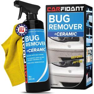 imageBug and Tar Remover for Cars Exterior with Ceramic Coating  Easily and Safely Clean Bug Splatter Bird Poop from Paint Plastic Rubber Metal Chrome Glass  Pre Wash for Car Detailing
