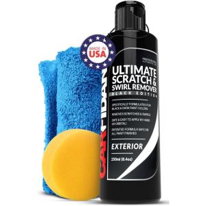 imageCarfidant Black Scratch and Swirl Remover  Car Scratch Remover for Vehicles Paint  Polishing Compound for Cars with Pad  Cutting Compound Paint RestorerBlack Scratch Remover Kit with Towel