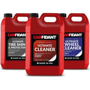 imageCarfidant Ultimate Cleaner Gallon  Wheel ampamp Tire Cleaner Gallon  Tire Shine Gallon  Car Cleaning Kit