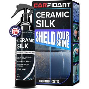 imageCarfidant Ceramic Silk  Ceramic Coating Spray  High Gloss Hydrophobic Protection ampamp Chemical Resistance for Cars RVs ampamp Boats  LongLasting Shine ampamp Durability for Exterior Detailing  169 fl Oz8 fl oz