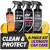 imageCarfidant Complete Car Detailing Kit  4 Essential Products Ceramic Coating Tire Shine Wheel Cleaner amp Scratch Remover  ProfessionalGrade Car Care Bundle for Ultimate Shine amp Protection