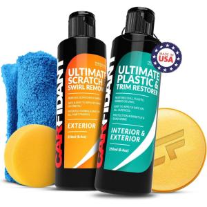 imageCarfidant Scratch amp Swirl Remover Kit with Trim amp Plastic Restorer  Car Detailing Kit