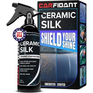 imageCarfidant Ultimate Clean amp Protect Kit  11Piece Complete Car Detailing Bundle  Tire Shine Ceramic Silk Scratch amp Swirl Remover Plastic amp Trim Restorer Rim Reactor Iron RemoverCeramic Silk 169 fl Oz
